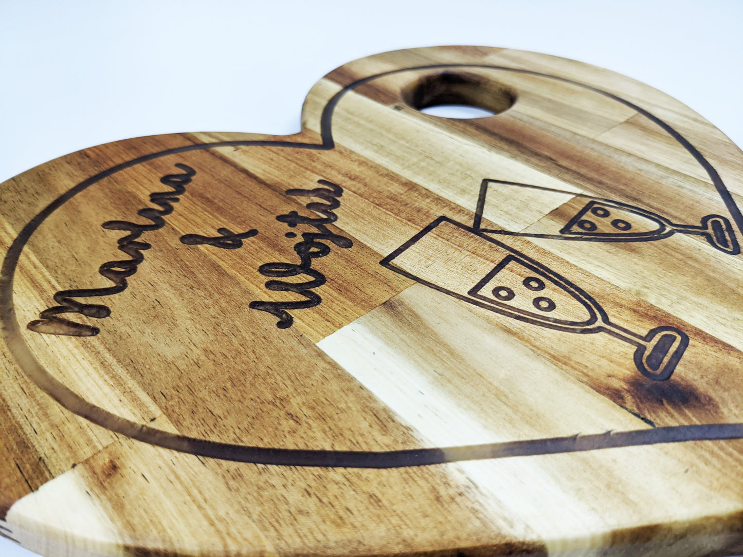 Personalised Heart Shape Tray for Couples