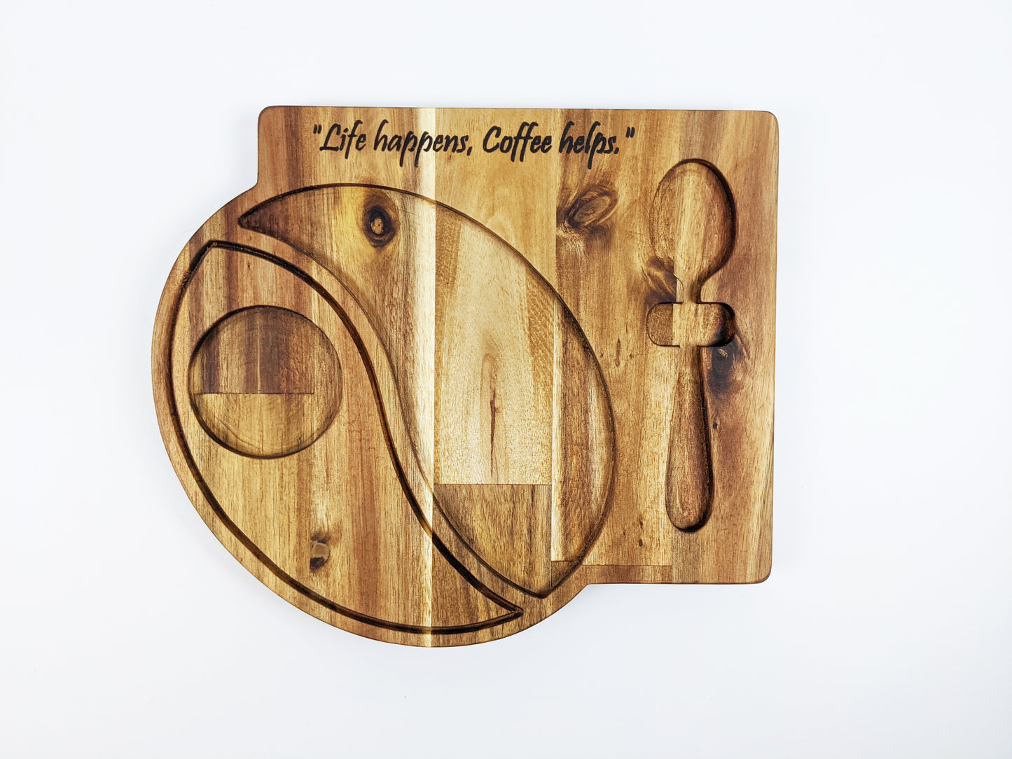 Coffee & Snack Tray with Epoxy