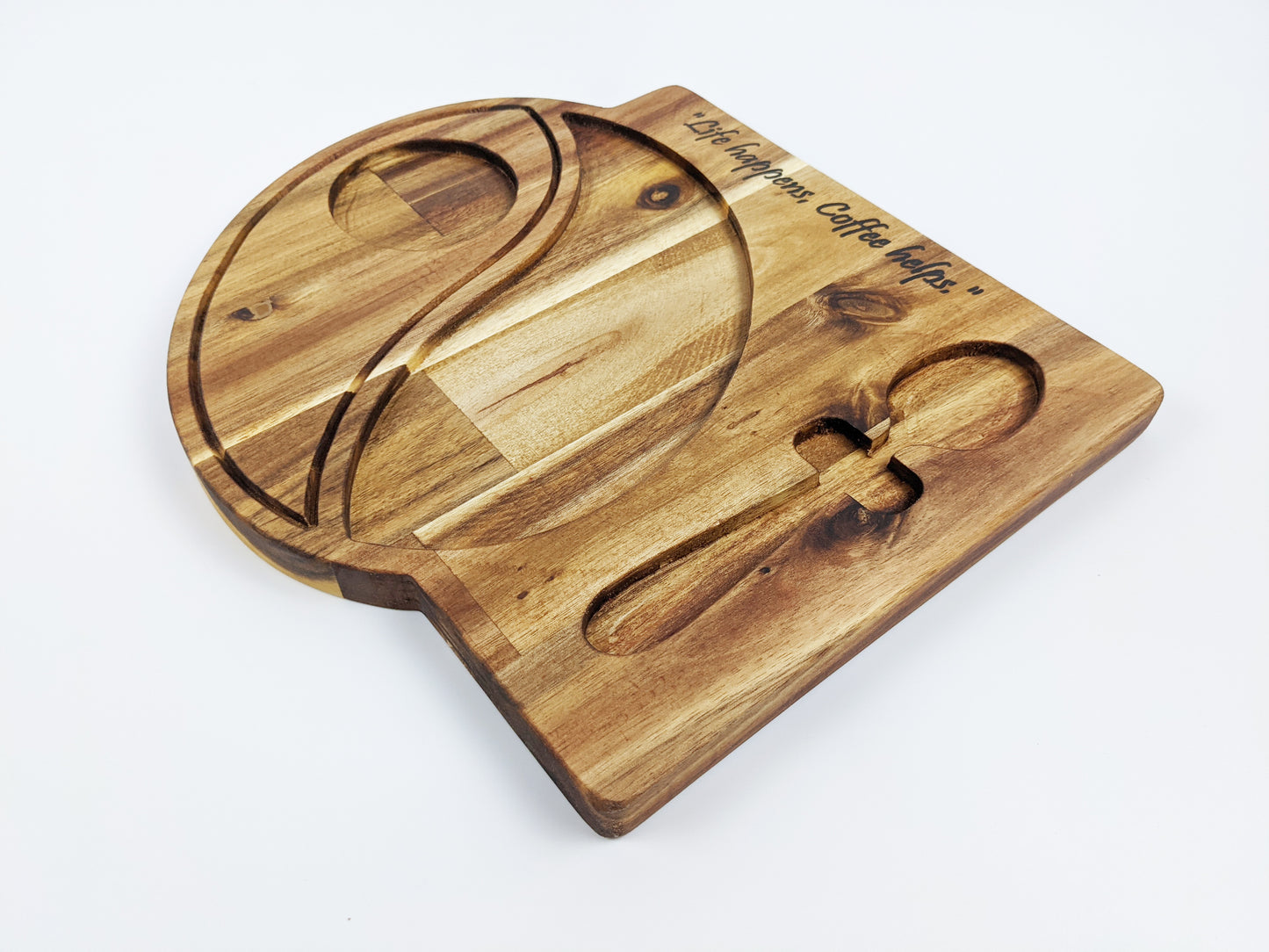 Coffee & Snack Tray with Epoxy