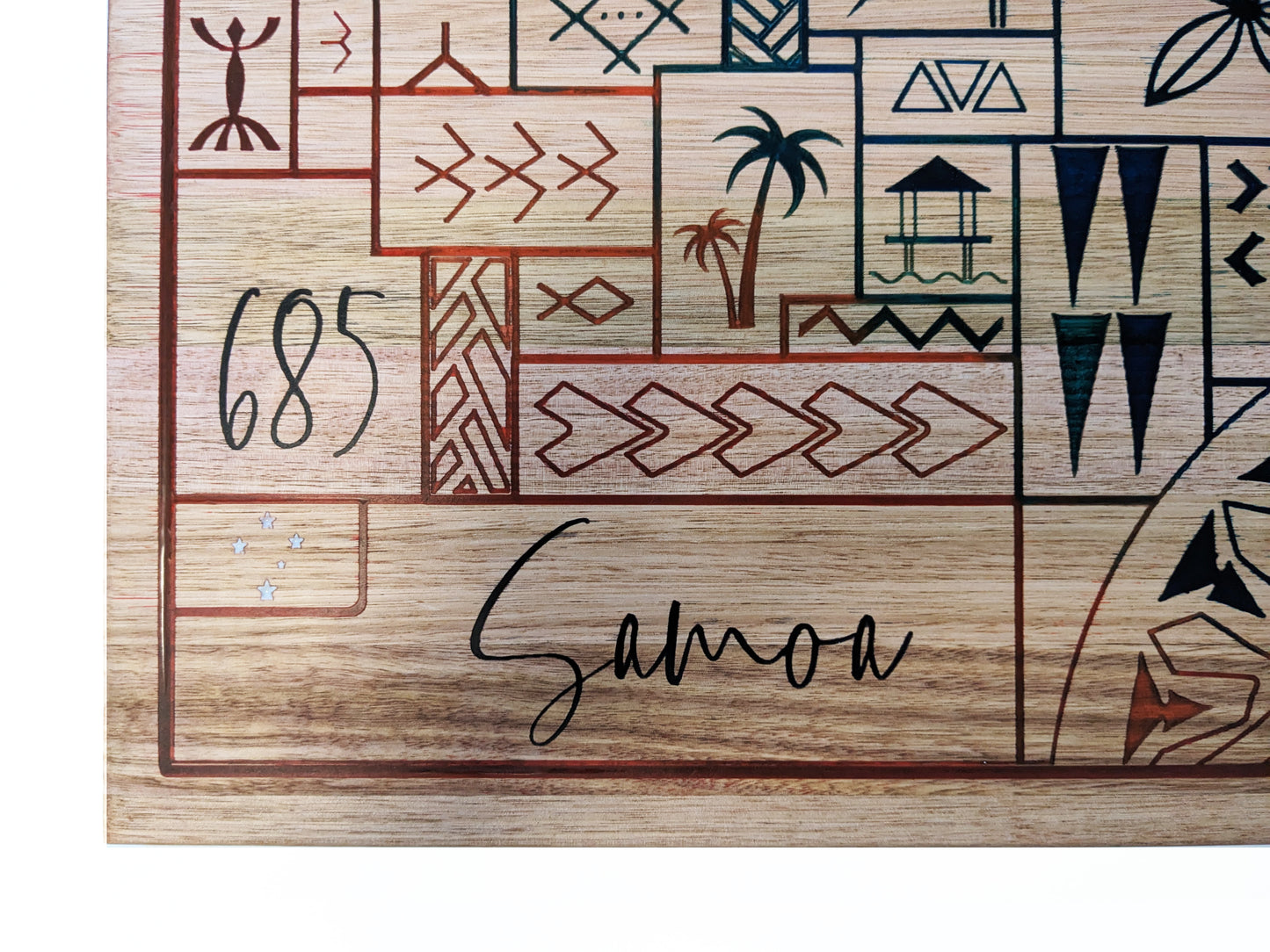 Samoa Design Cutting Boards with Epoxy