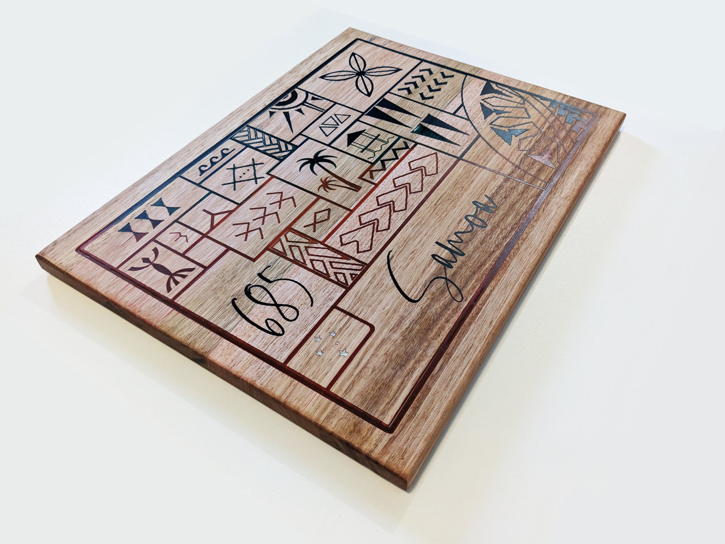 Samoa Design Cutting Boards with Epoxy