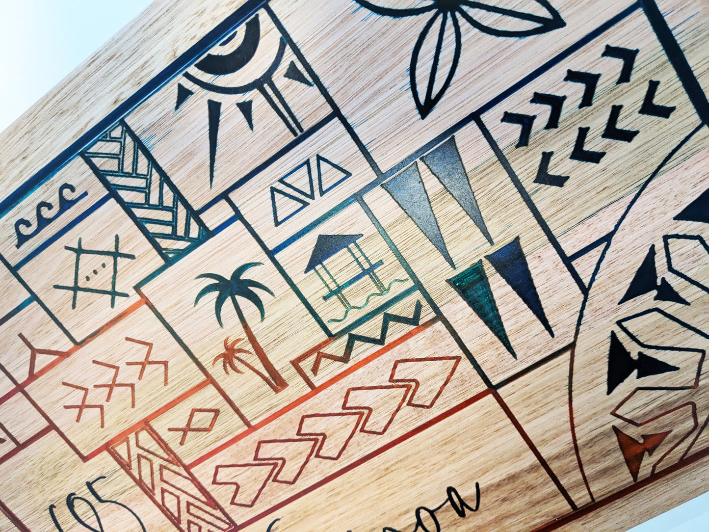 Samoa Design Cutting Boards with Epoxy