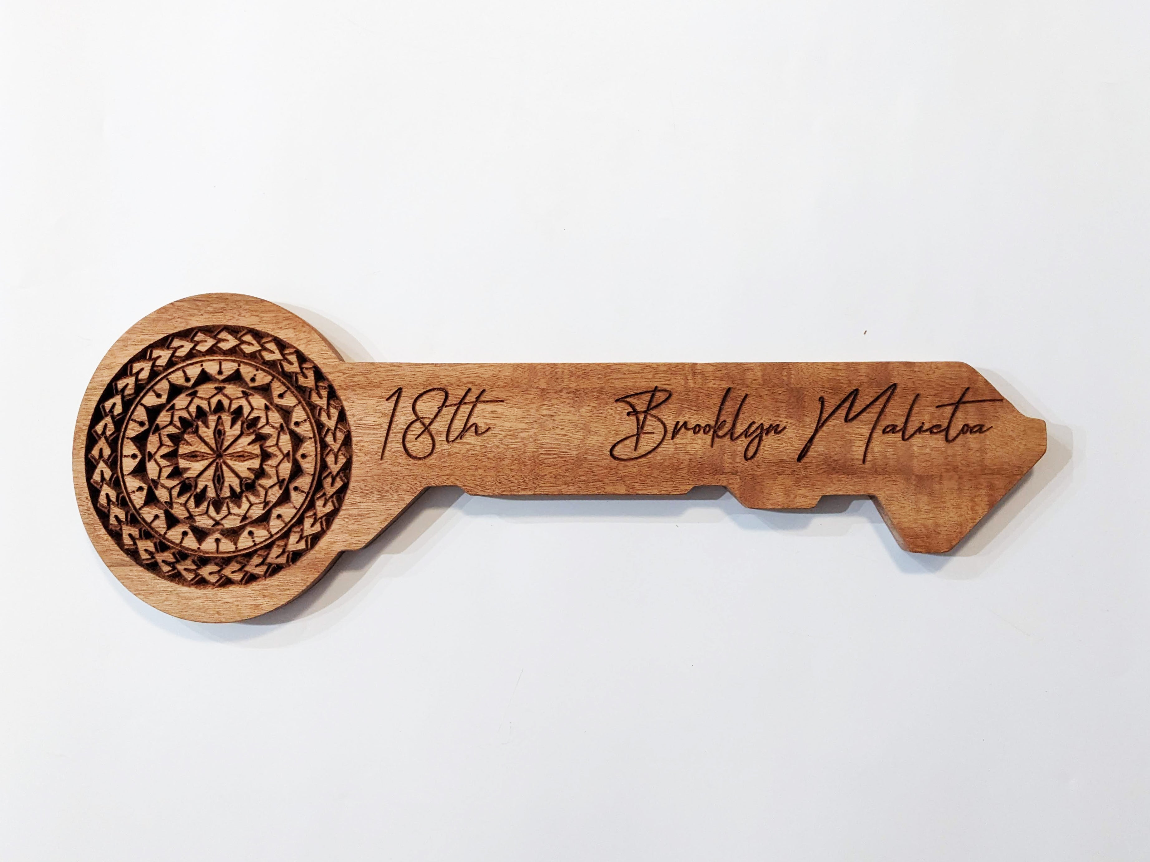 21st Key Sign with Engrave – Custom Wood Gifts - IWood Design