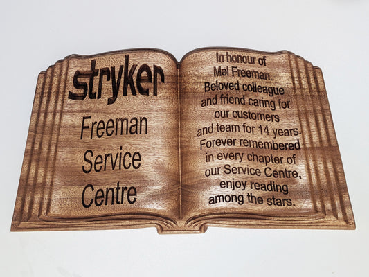 Personalised 3D Wooden Book