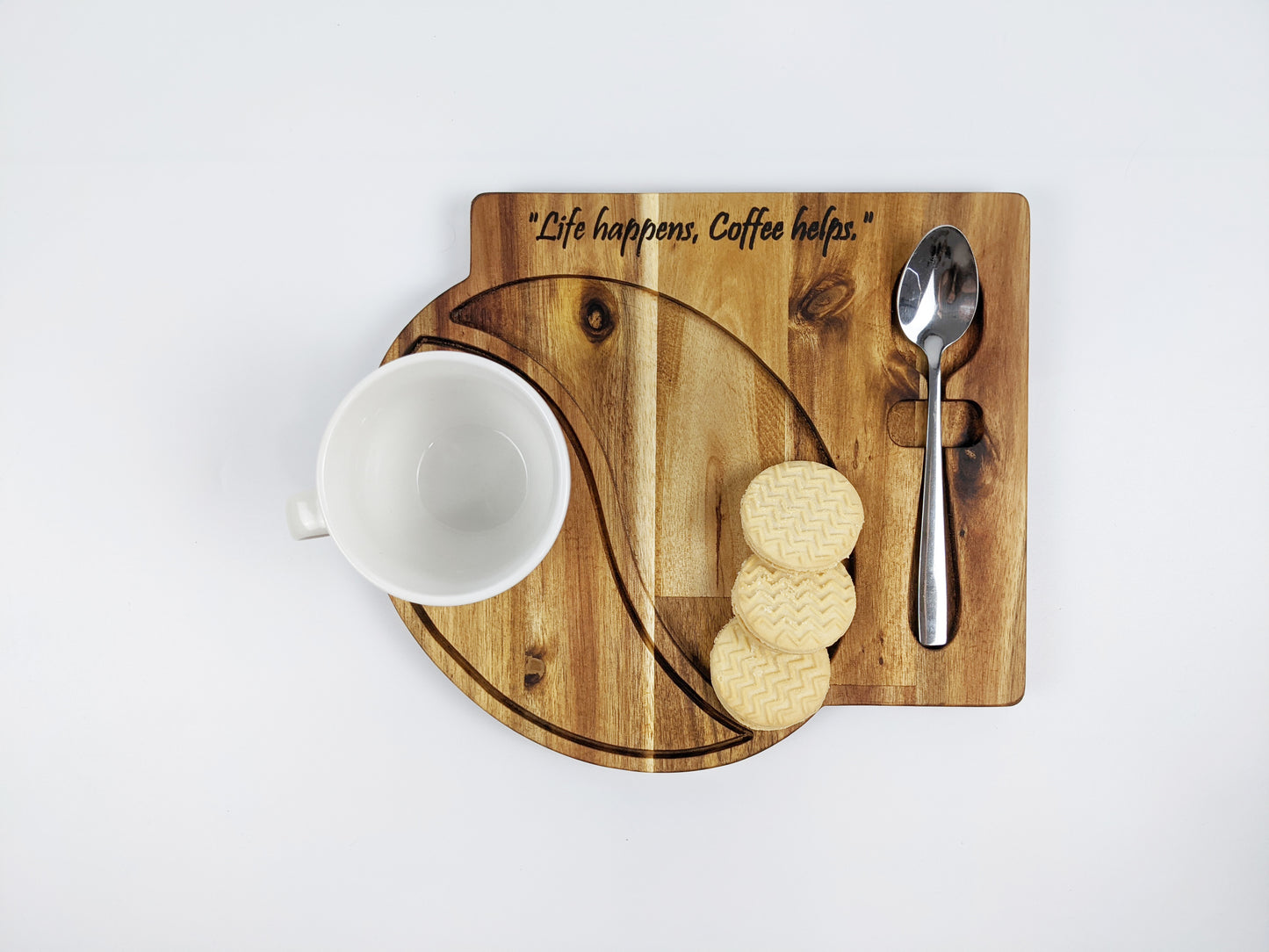 Coffee & Snack Tray with Epoxy