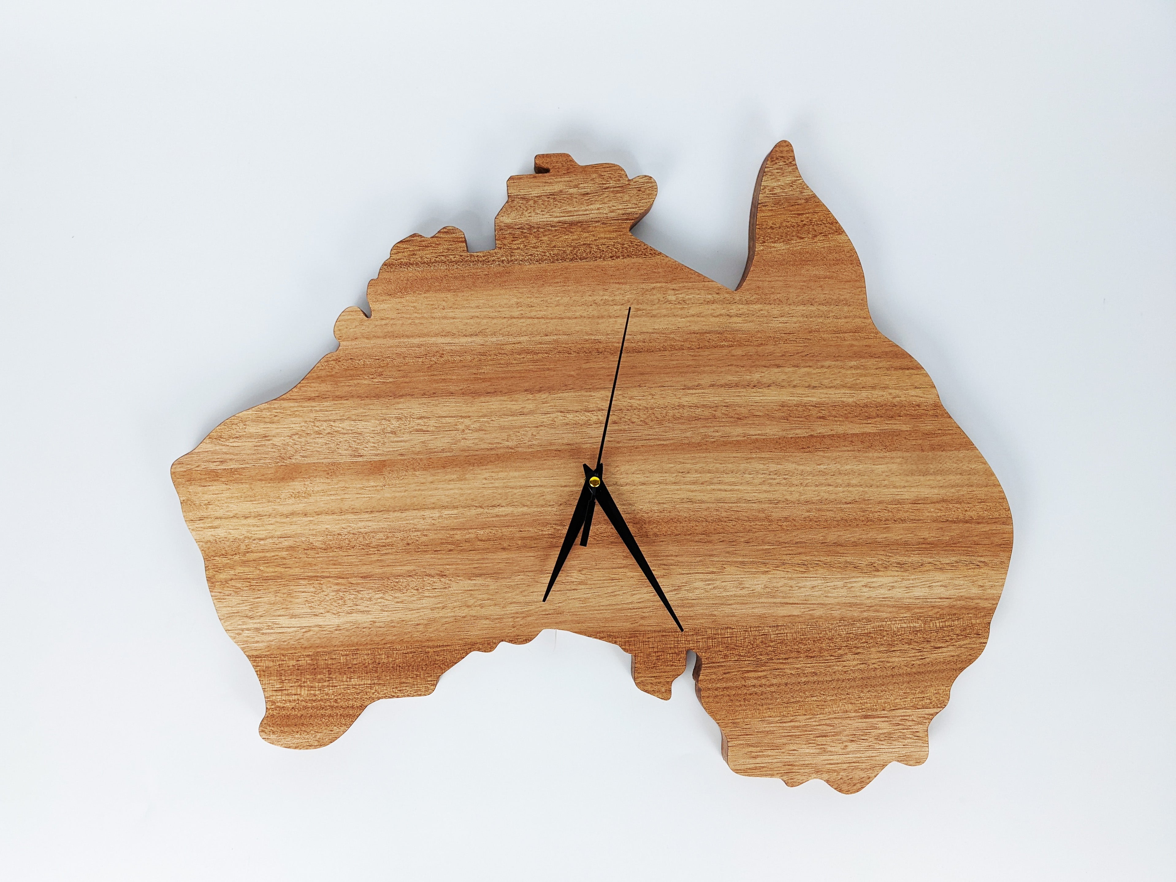 Australian Clock Australia Map Clock – Custom Wood Gifts - IWood Design