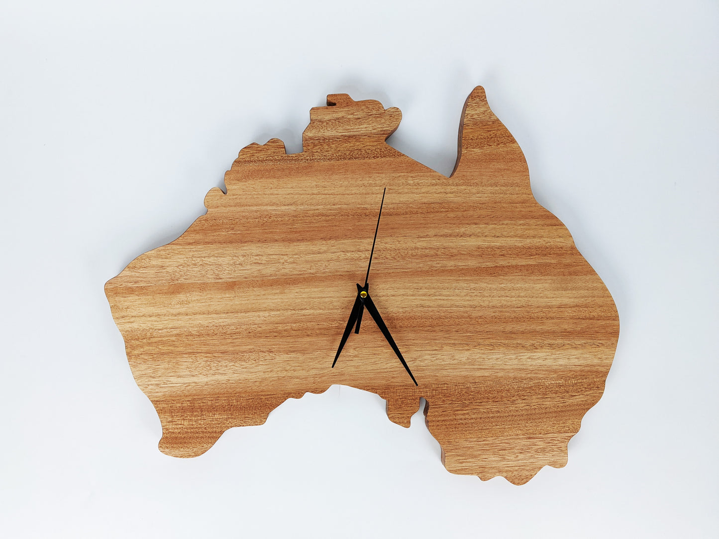 Australia Map Clock with Numbers