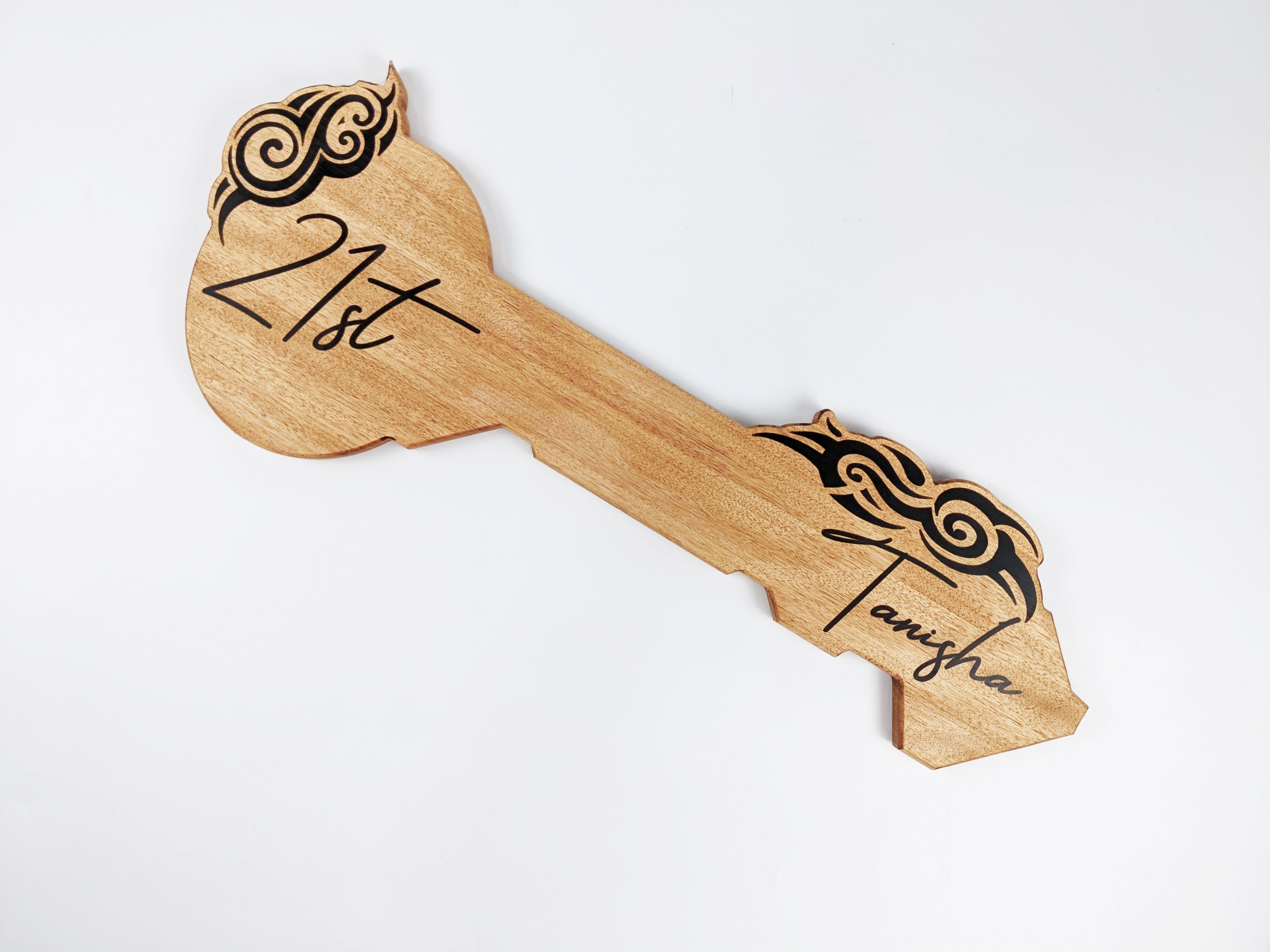 21 Key Examples 21 Birthday Key – Custom Wood Gifts - IWood Design