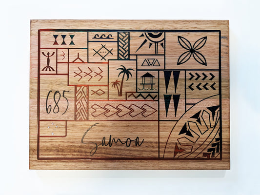 Samoa Design Cutting Boards with Epoxy