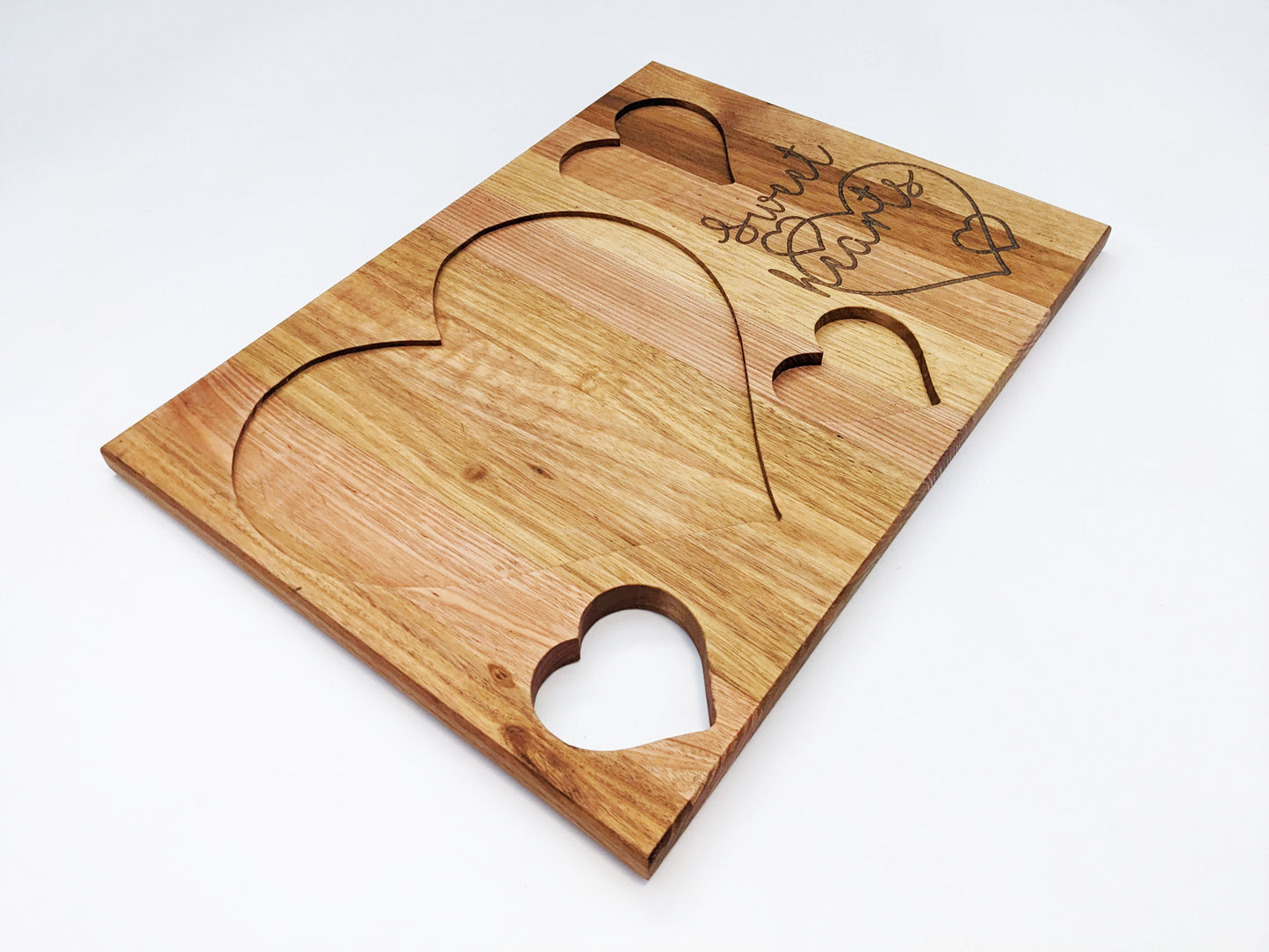 Serving Tray for Couples with Epoxy