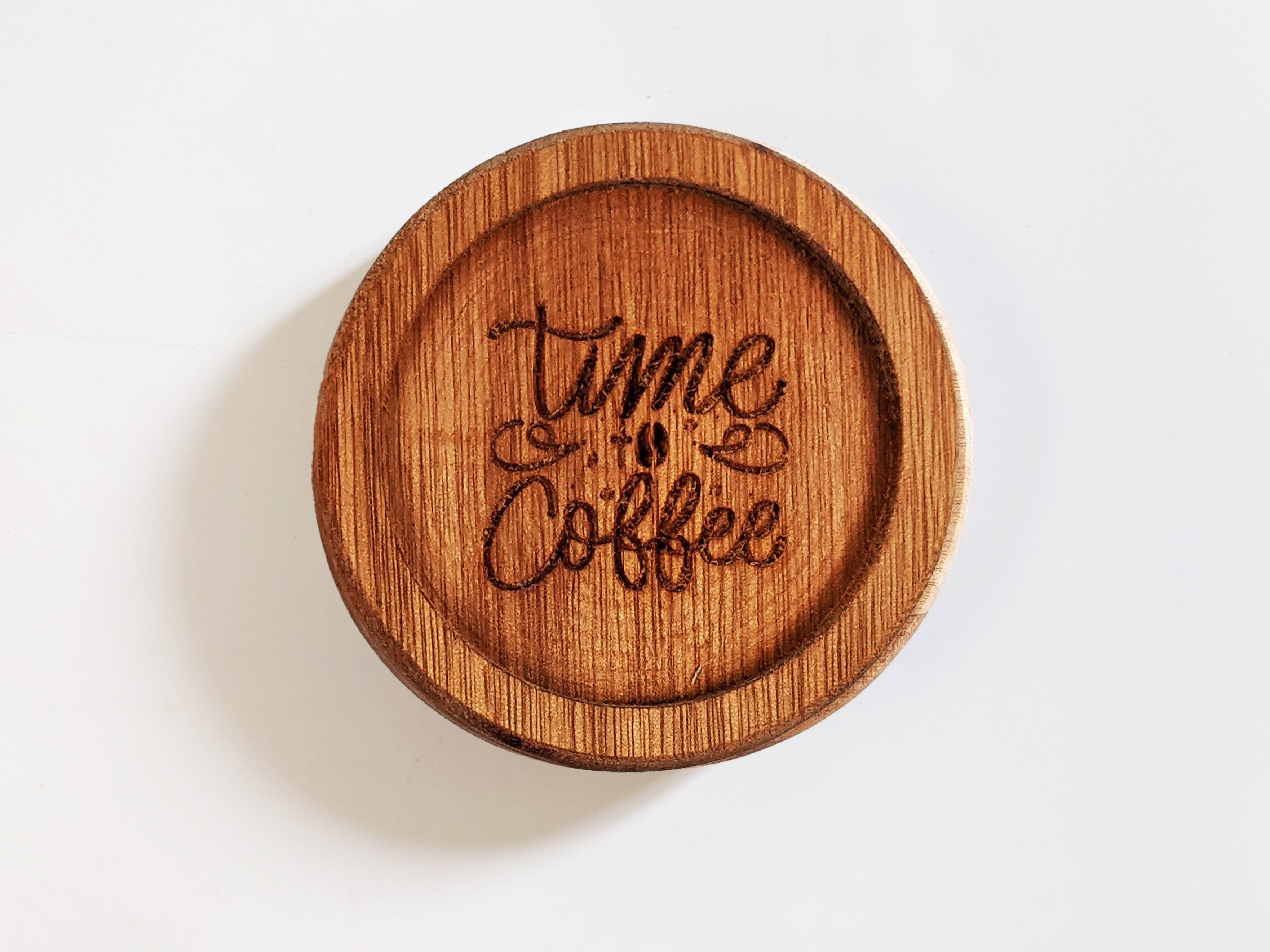 Offe Coaster Round Coffee Coasters – Custom Wood Gifts - IWood Design